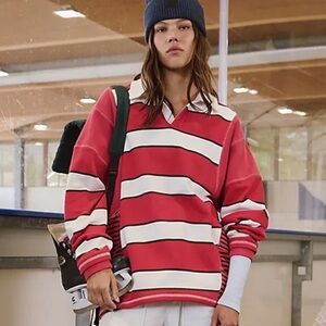 🆕 FREE PEOPLE MOVEMENT WORK IT OUT PRINTED PULLOVER - BRAND NEW WITH TAGS